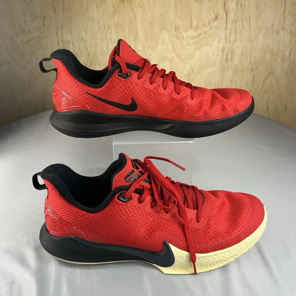 Nike Kobe Mamba Focus Men's 12 AJ5899-600 Red Black Basketball Sneakers Shoes - Picture 3 of 16